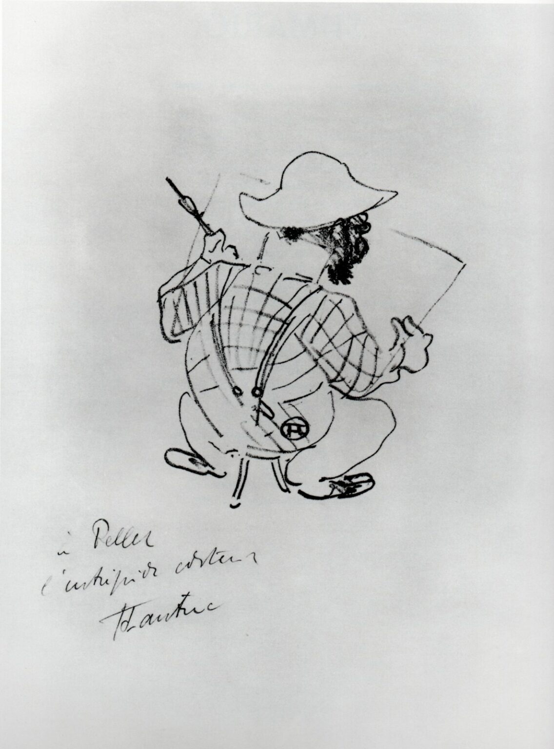 Toulouse-Lautrec Autorretrato (Caricatura, 1896)