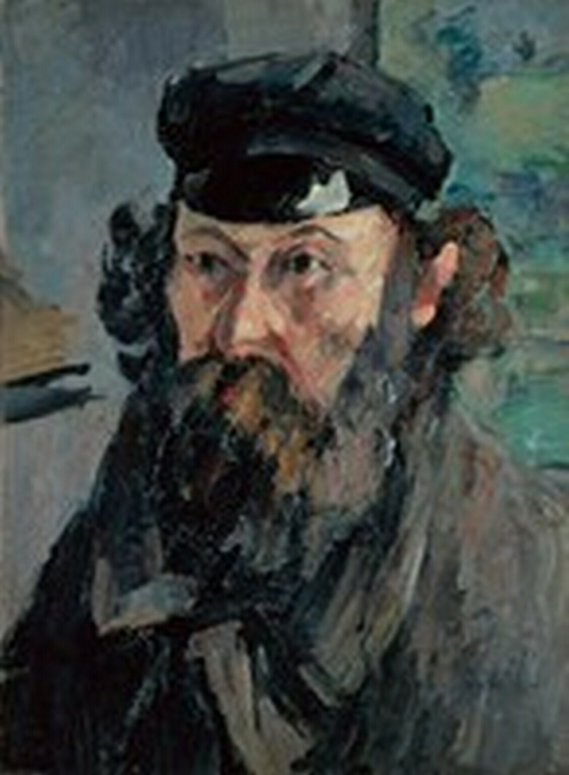 Cézanne Autorretrato con gorra (1873-75)