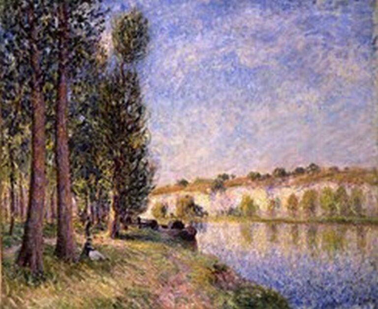 Sisley Aux Bords de la Seine (1885)