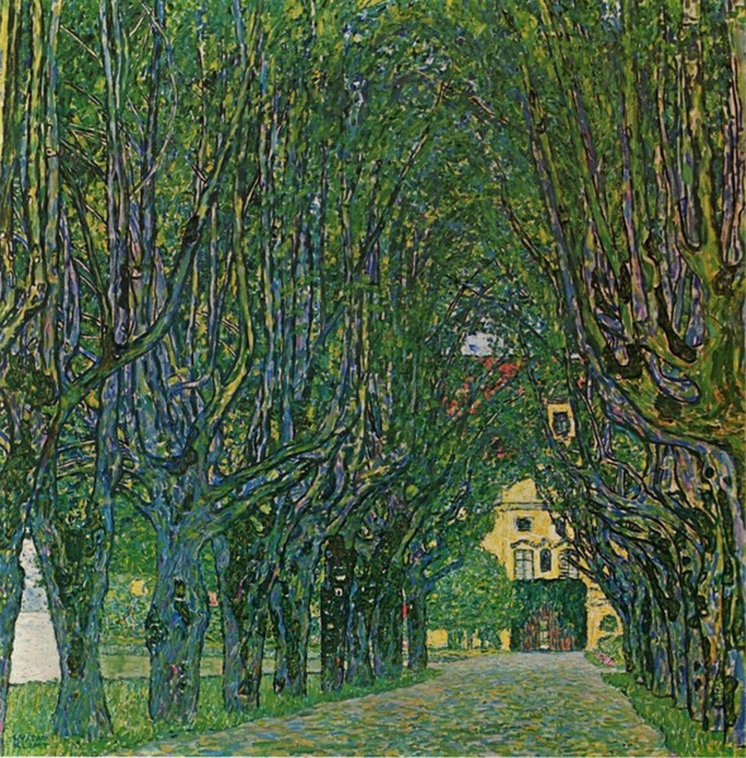 Klimt Avenida en Schloss Kammer Park (1912)