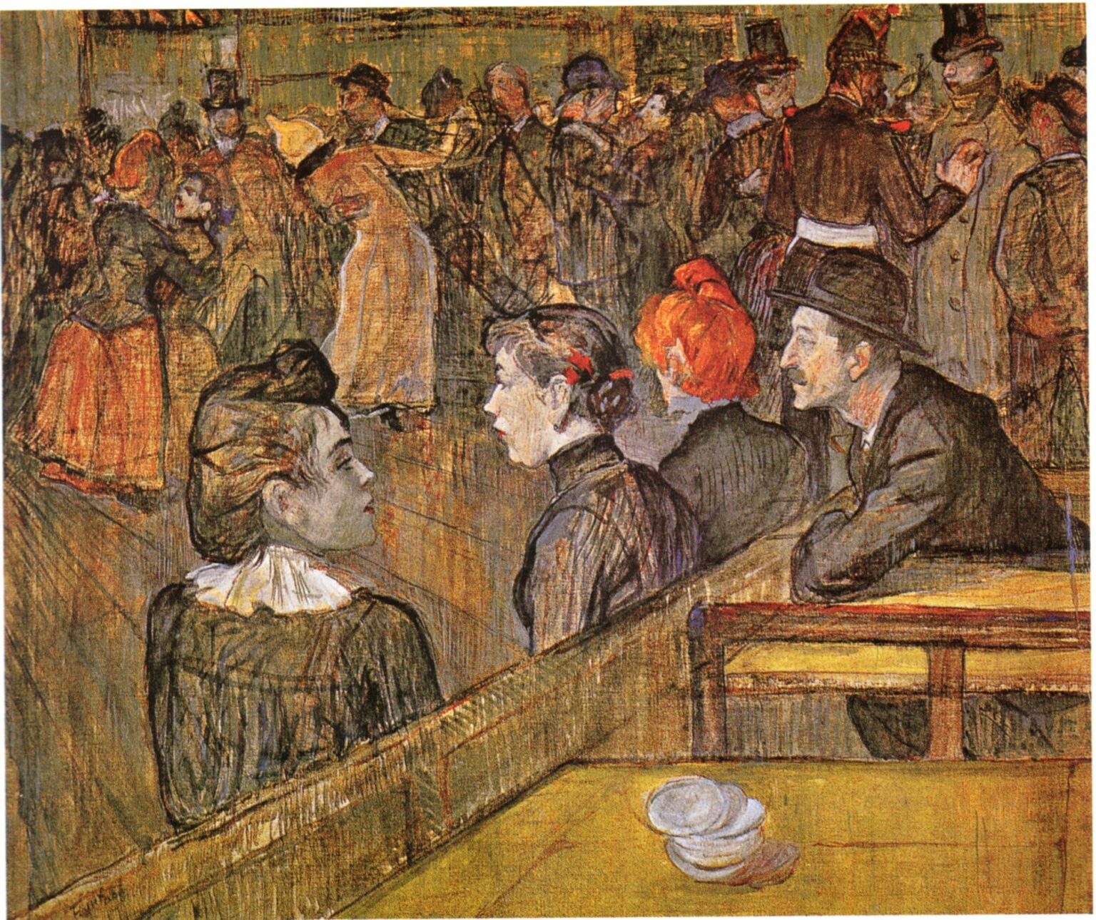 Toulouse-Lautrec Baile del Moulin de la Galette (1889)