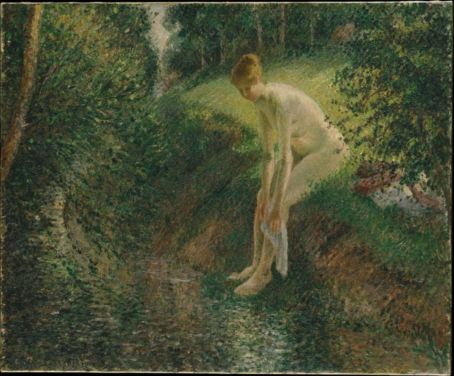 Pissarro Bather in the Woods