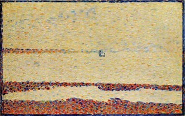 Seurat Beach at Gravelines (1890)
