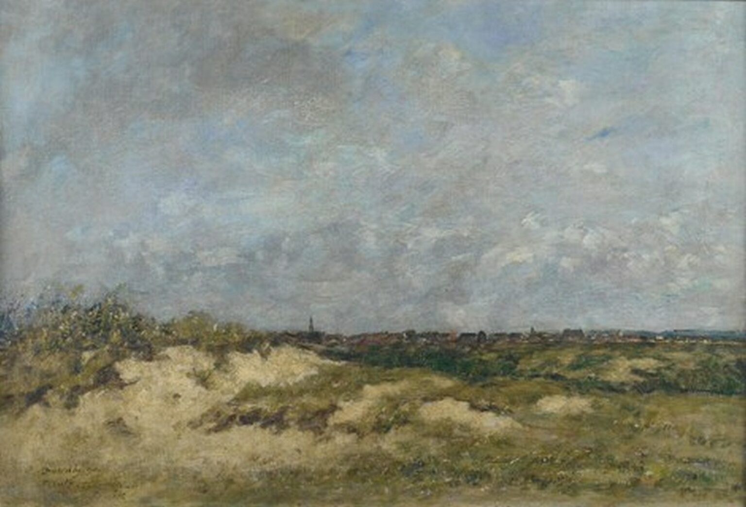 Boudin Berk the Dunes in Grey Weather (1890, Bonhams Vers)