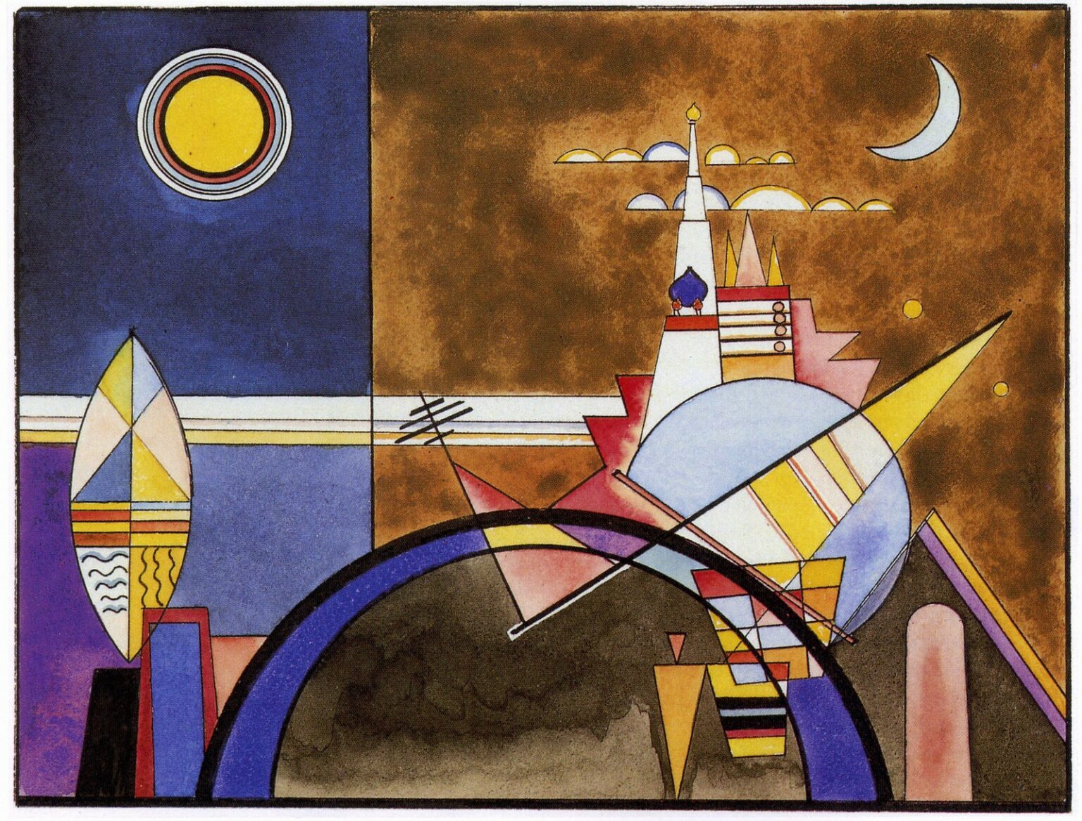 Kandinsky Big Tower of Kiev (1928)
