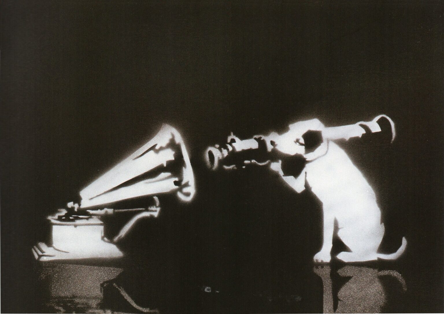 Banksy Black White Hmv Rocket Dog
