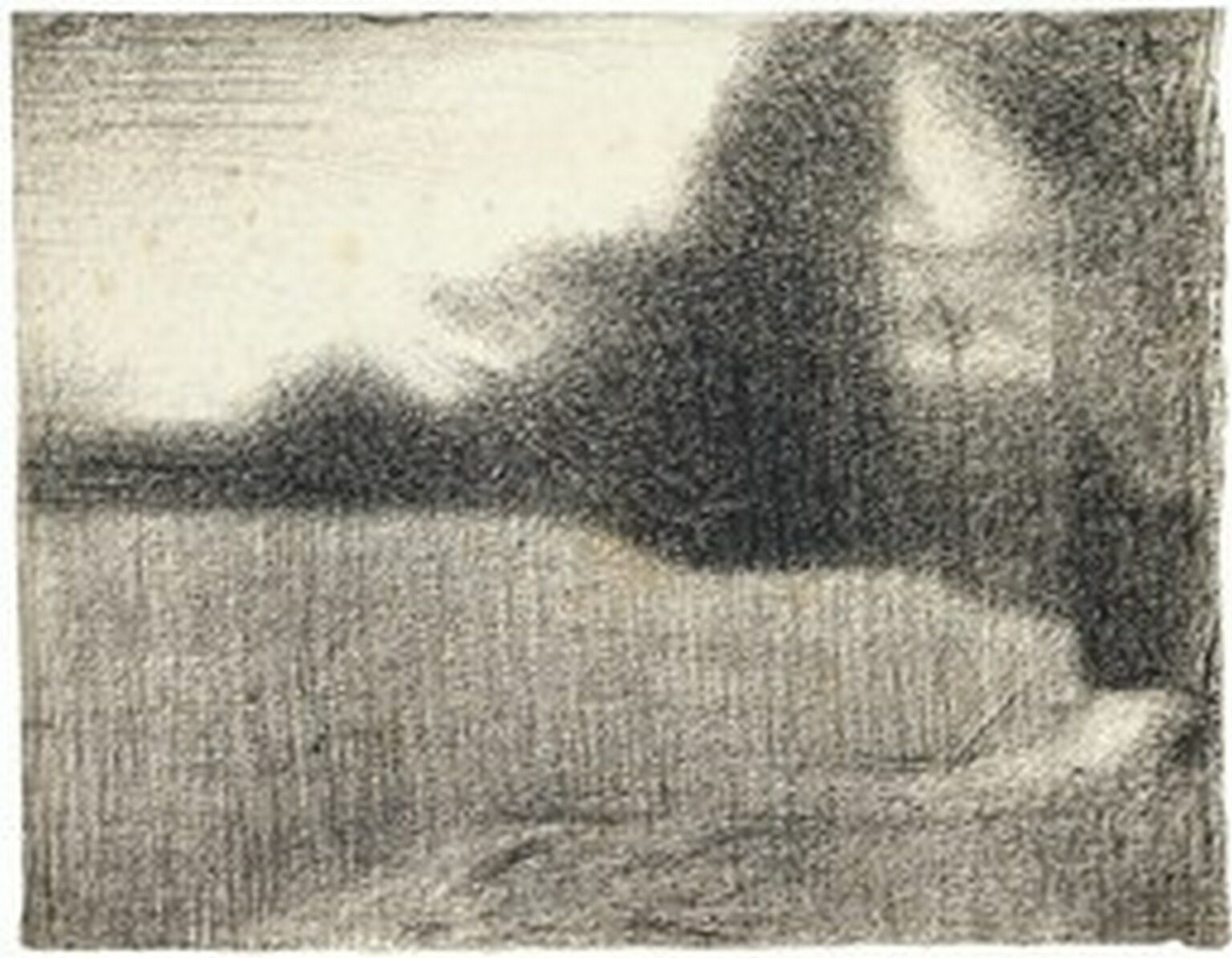 Seurat Blé et arbres (Le Champ de Blé)