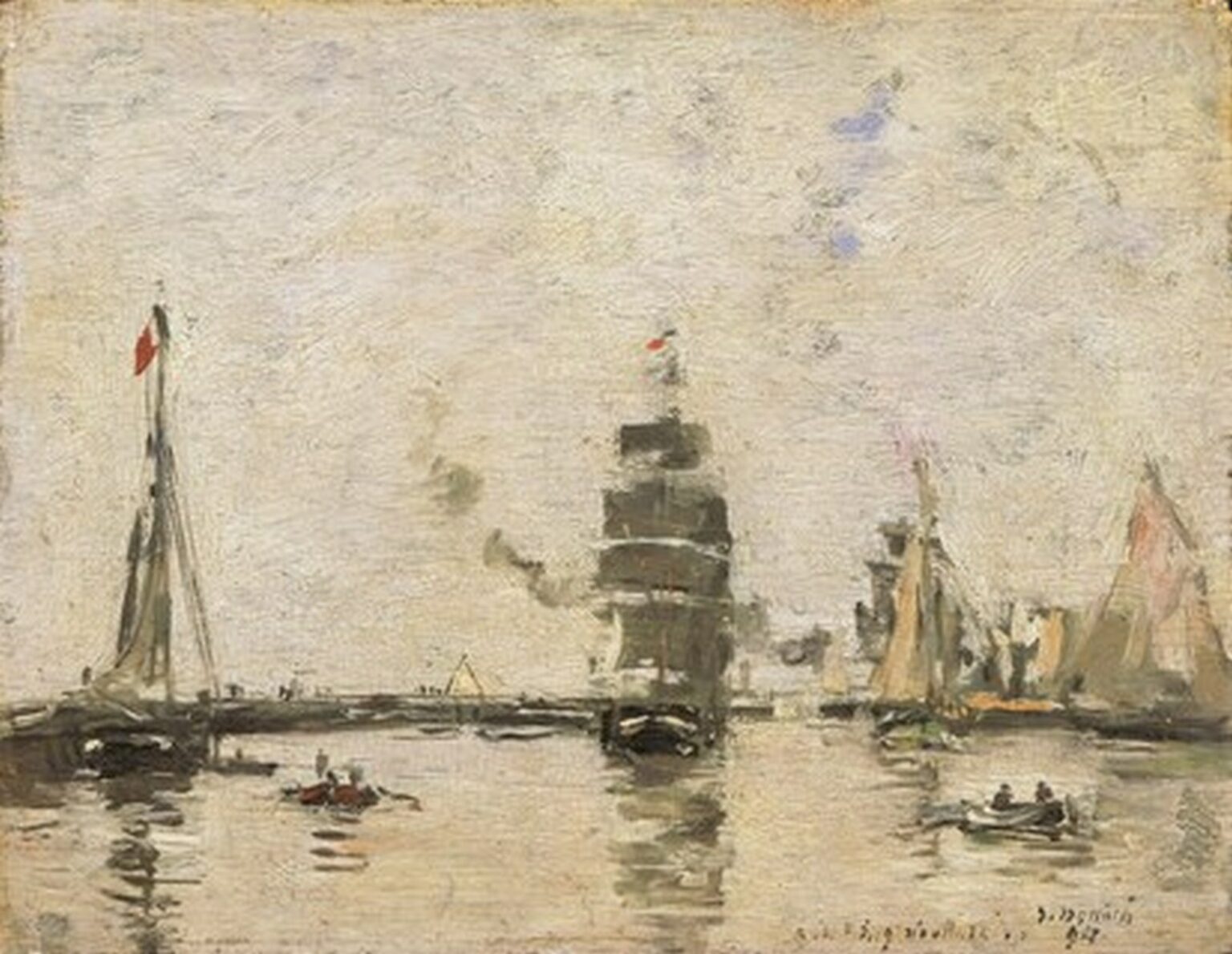 Boudin Boats in Trouville Harbour (1894)
