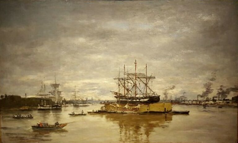 Boudin Bordeaux, Le port (1874)