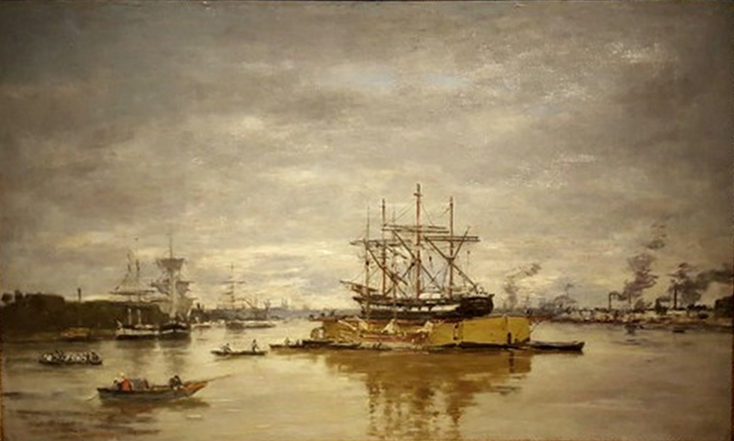 Boudin Bordeaux, Le port (1874)