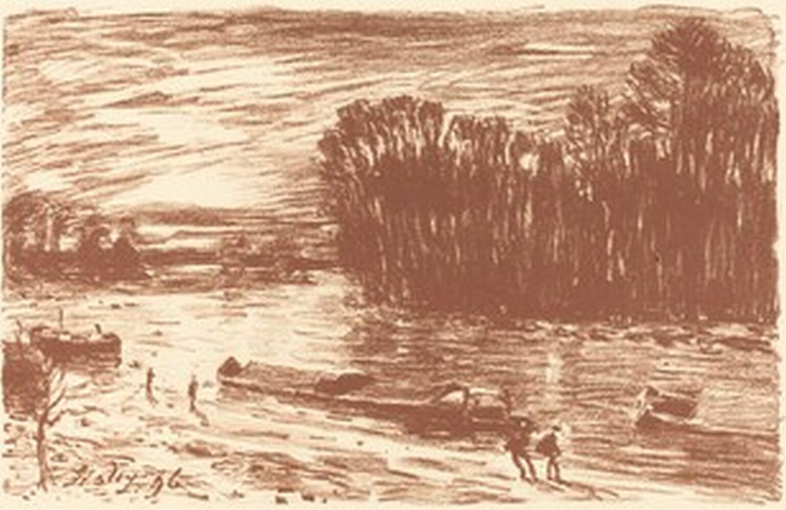 Sisley Bords du Loing, pres Saint-Mammès ( 1896)