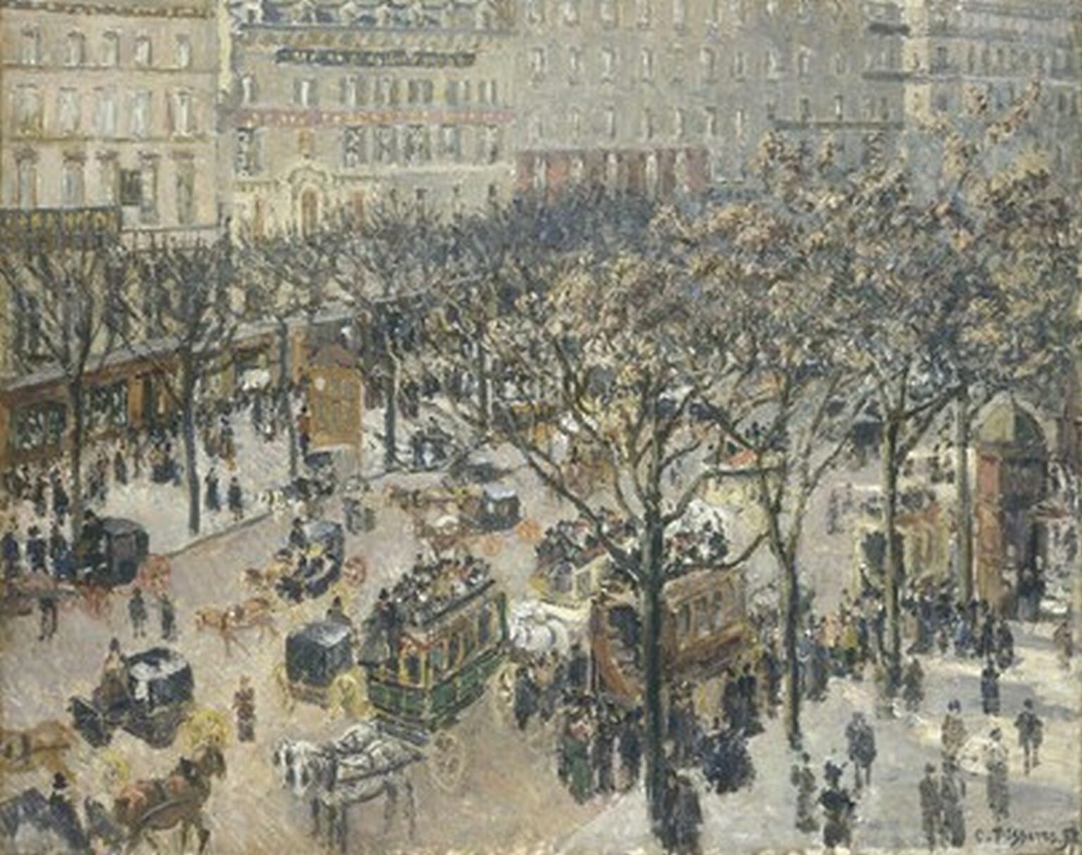 Pissarro Boulevard des Italiens, Morning, Sunlight (1897)