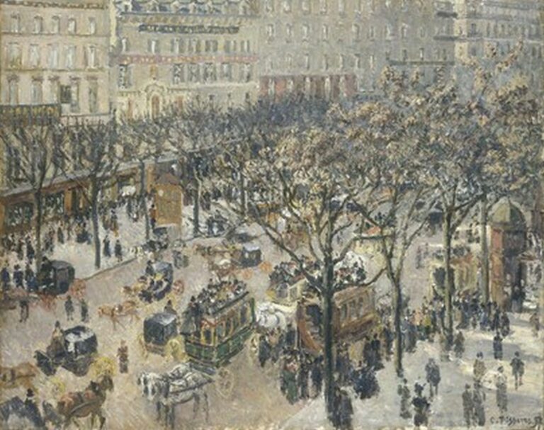 Pissarro Boulevard des Italiens, Morning, Sunlight (1897)
