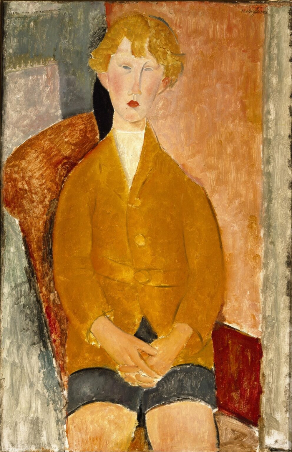 Modigliani Boy in Short Pants (1918)