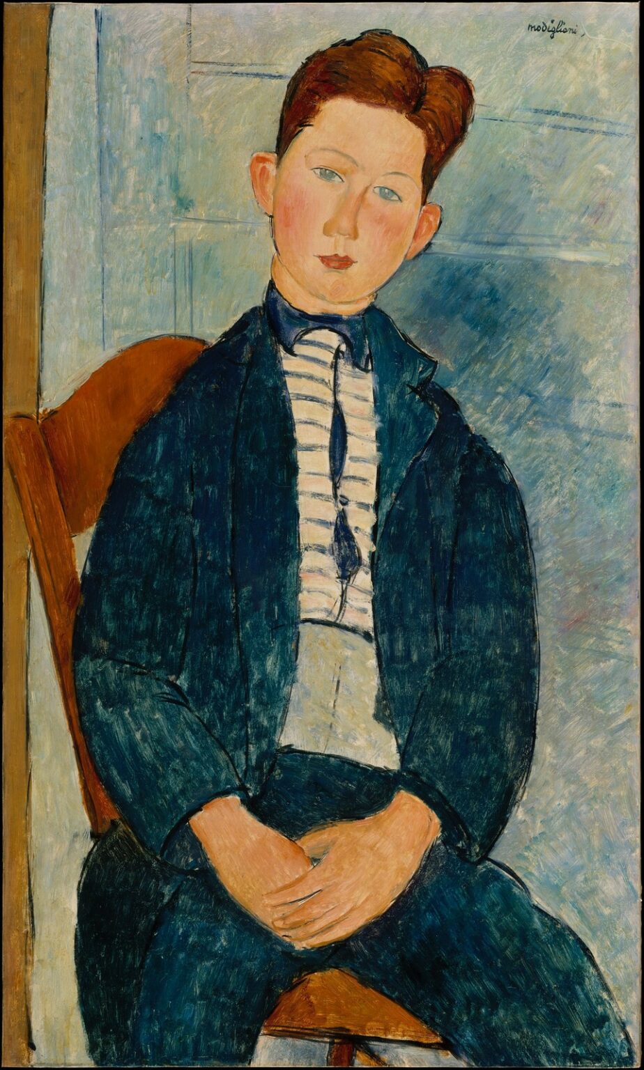 Modigliani Boy with a Striped Sweater