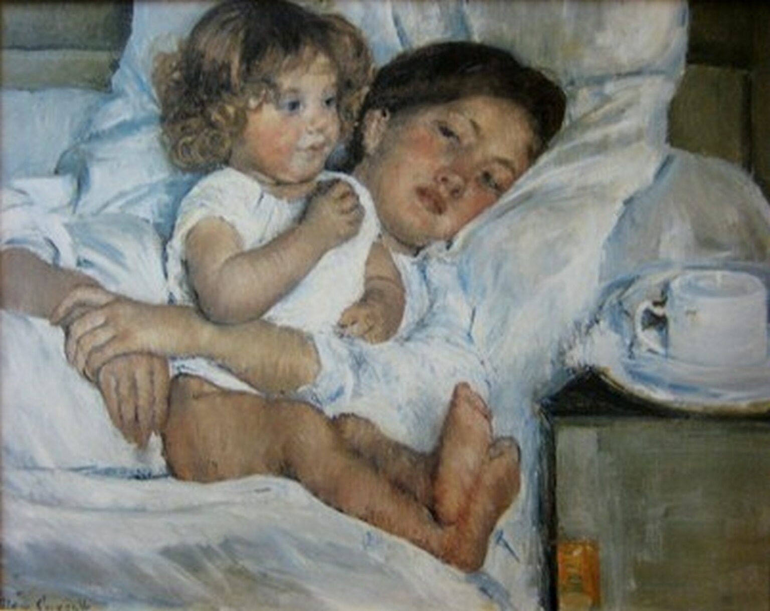 Cassatt Breakfast in Bed (1897)