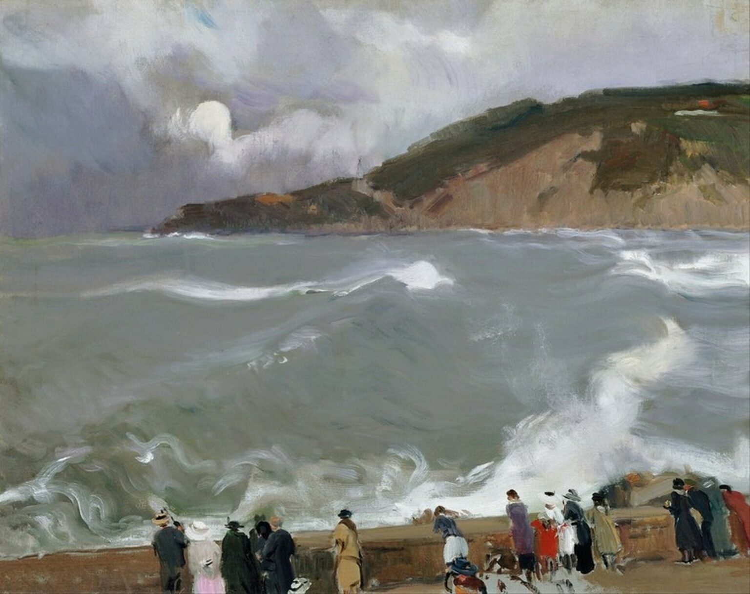 Sorolla Breakwater At Saint Sebastian (1917)