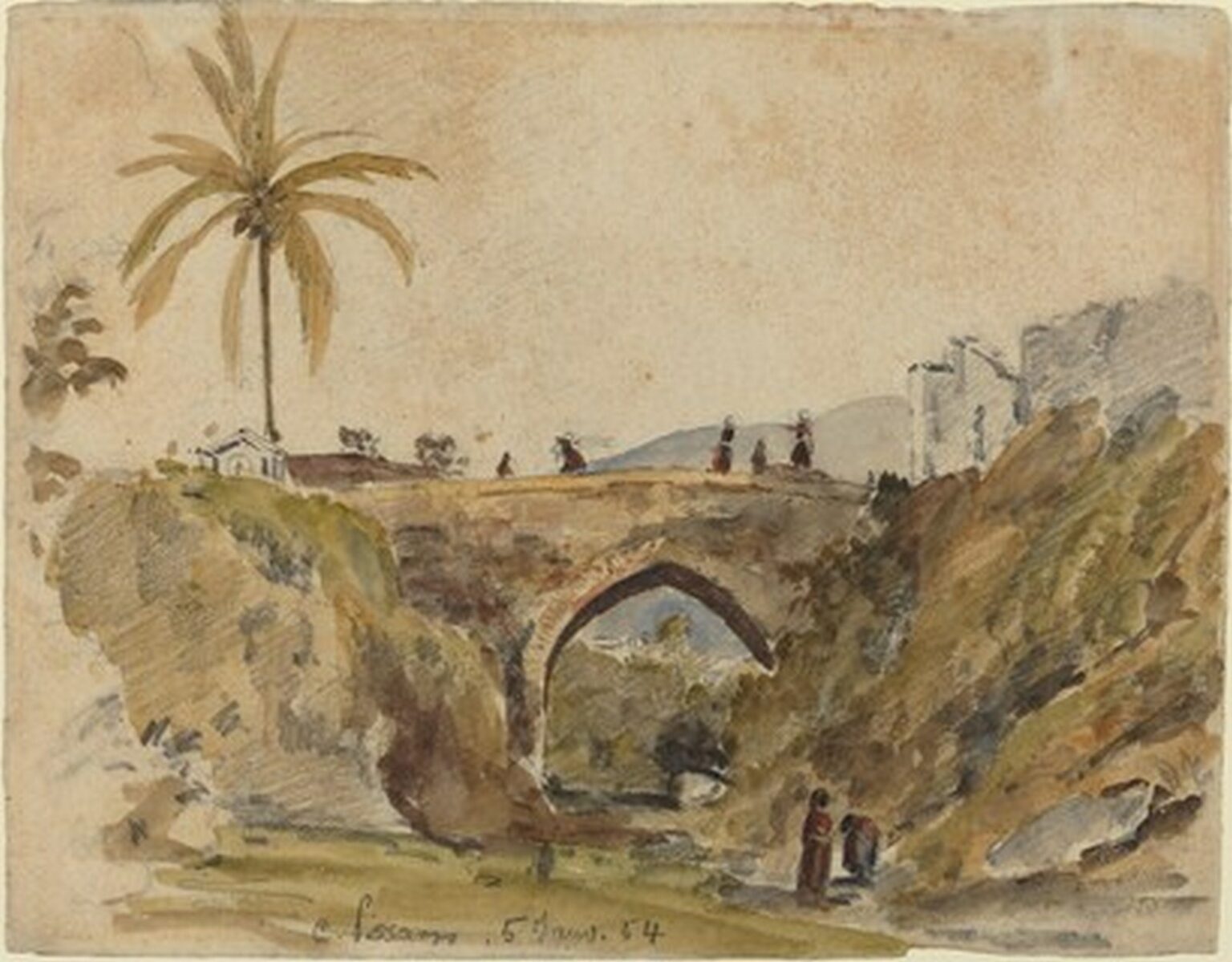 Pissarro Bridge at Caracas (1854)