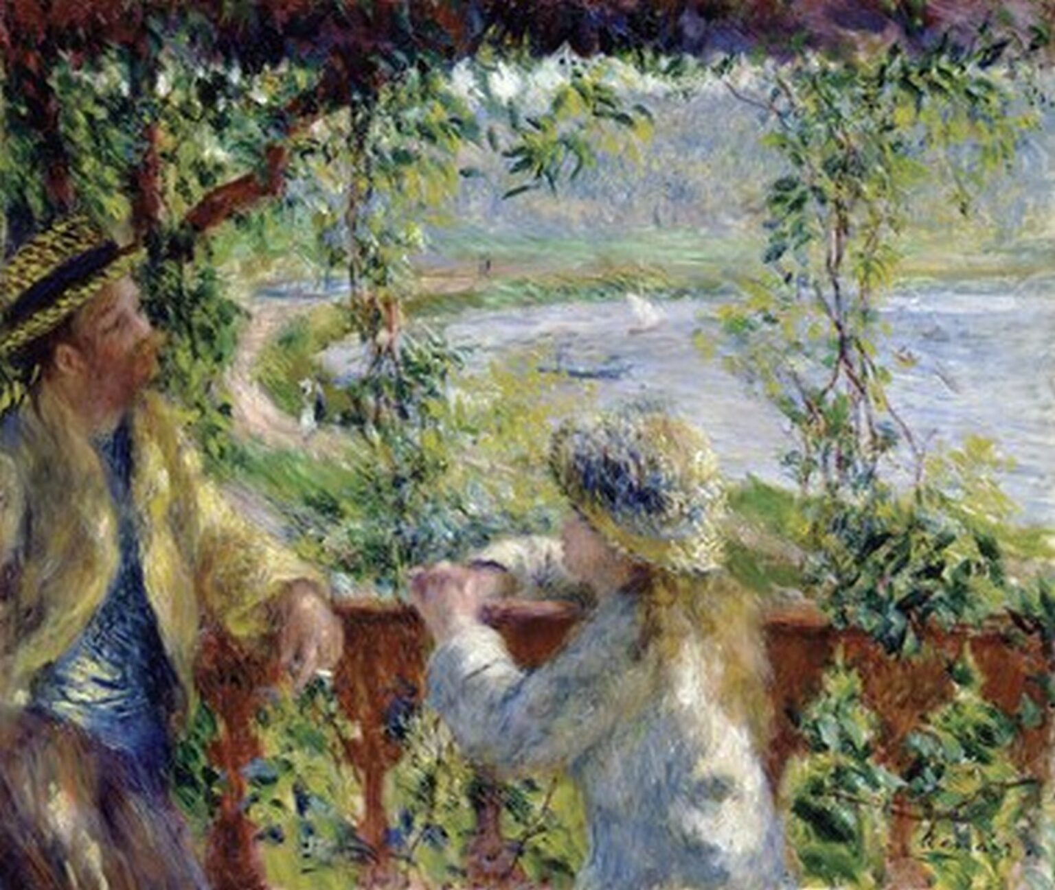 Renoir By the Water (Near the lake, 1880)