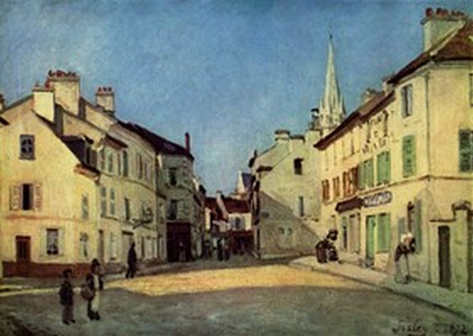 Sisley Calle de la Chaussée en Argenteuil (1872)