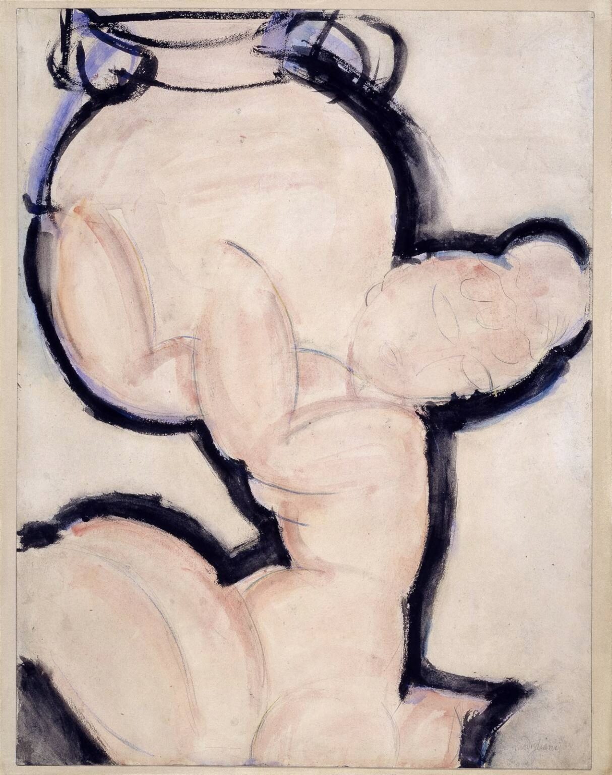 Modigliani Caryatid with a Vase (c.1914)