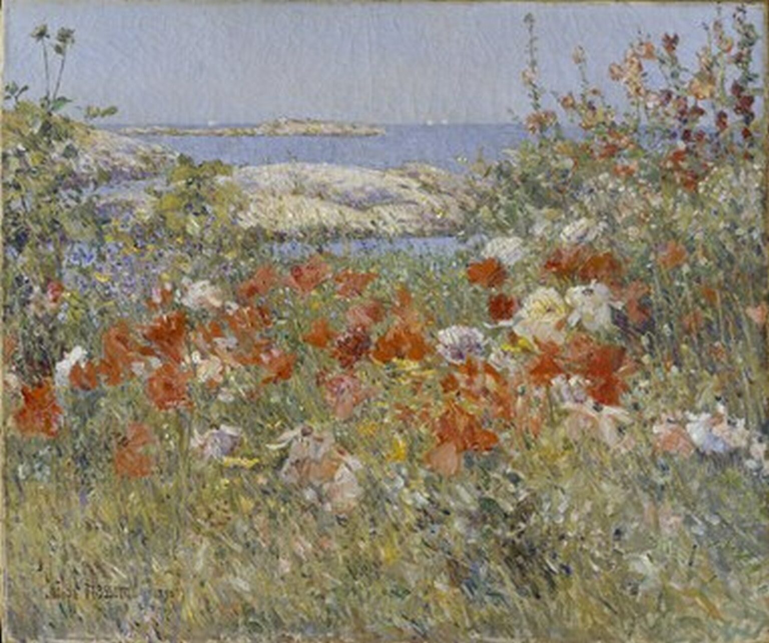 Hassam Celia Thaxter's Garden, Isles of Shoals, Maine (1890)