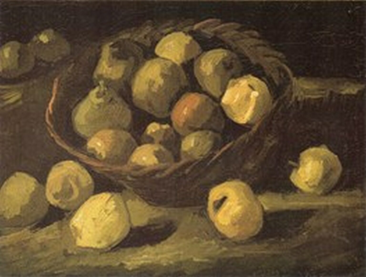 Van Gogh Cesto de manzanas (1885)