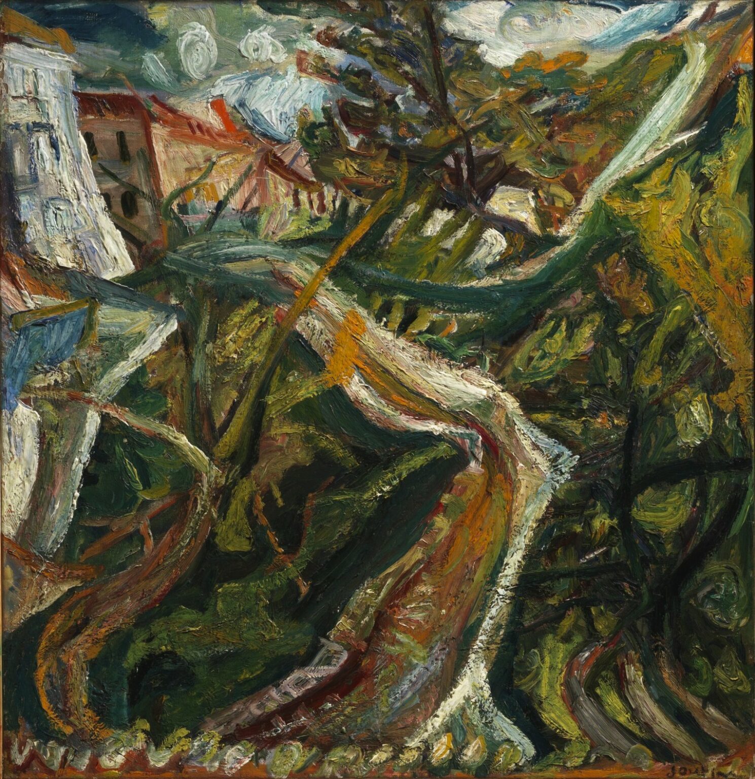 Soutine Chemin de la Fontaine des Tins at Céret (c. 1920)