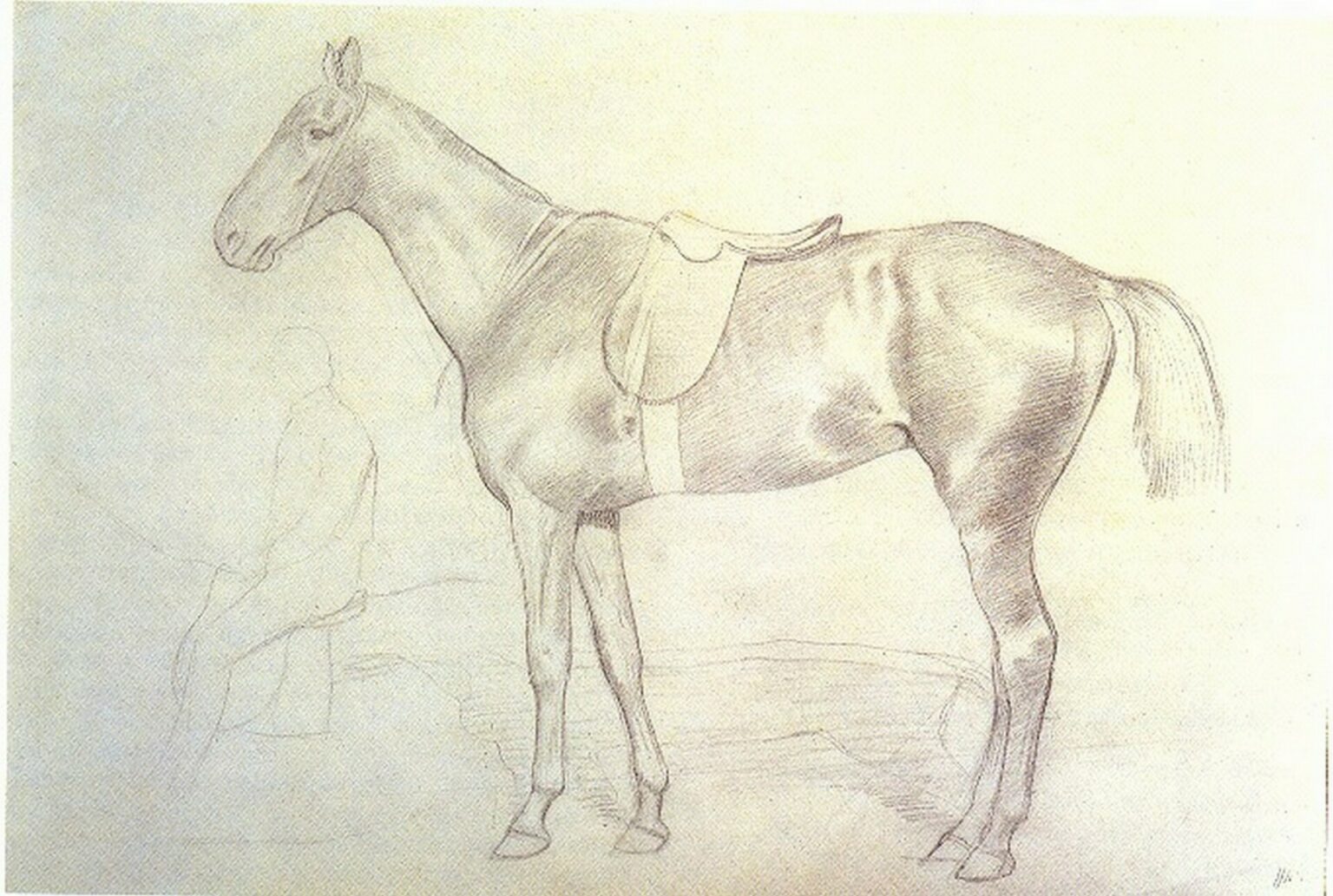 Degas Cheval stude de cavalier
