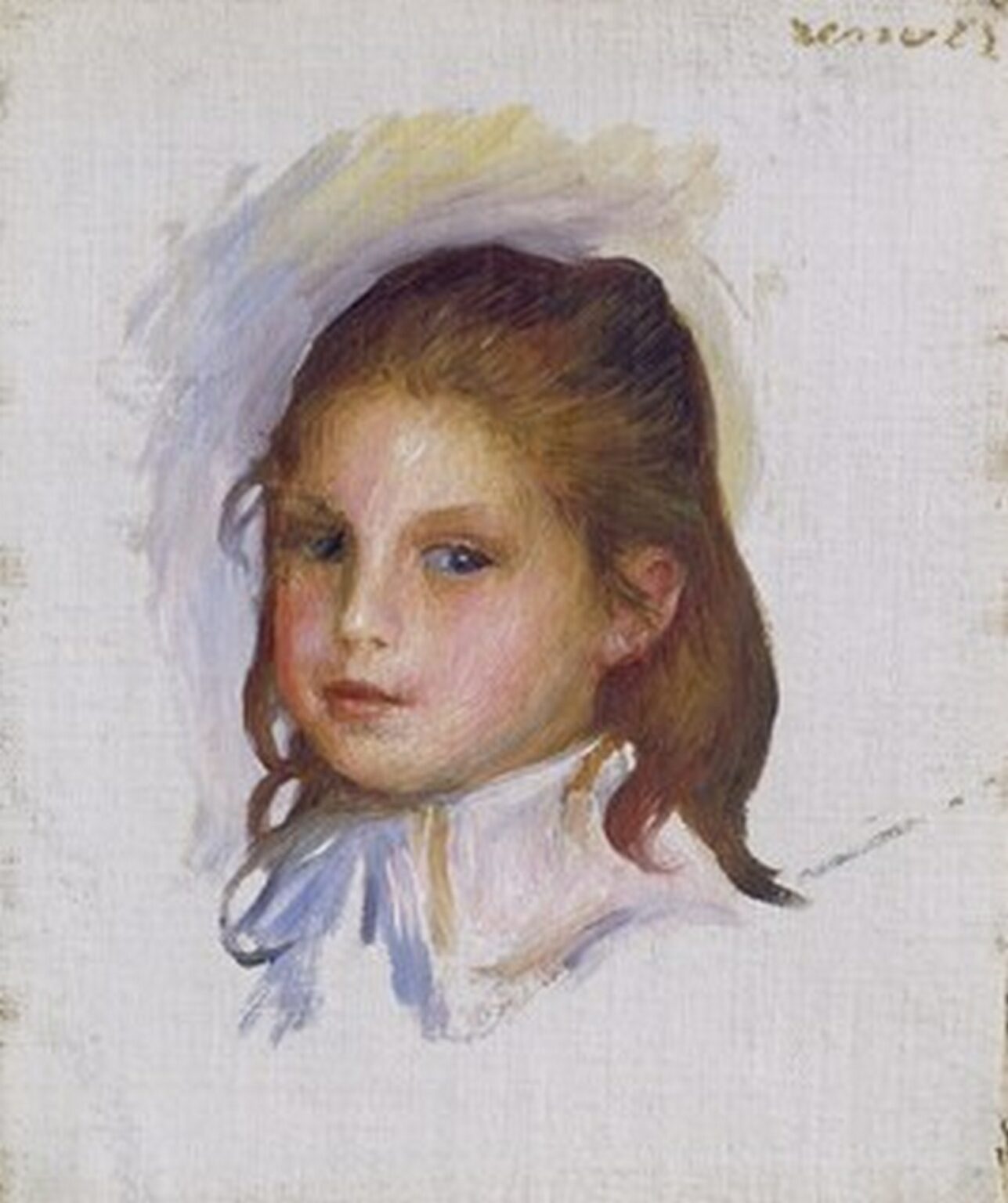 Renoir Child with Brown Hair (1887-88)