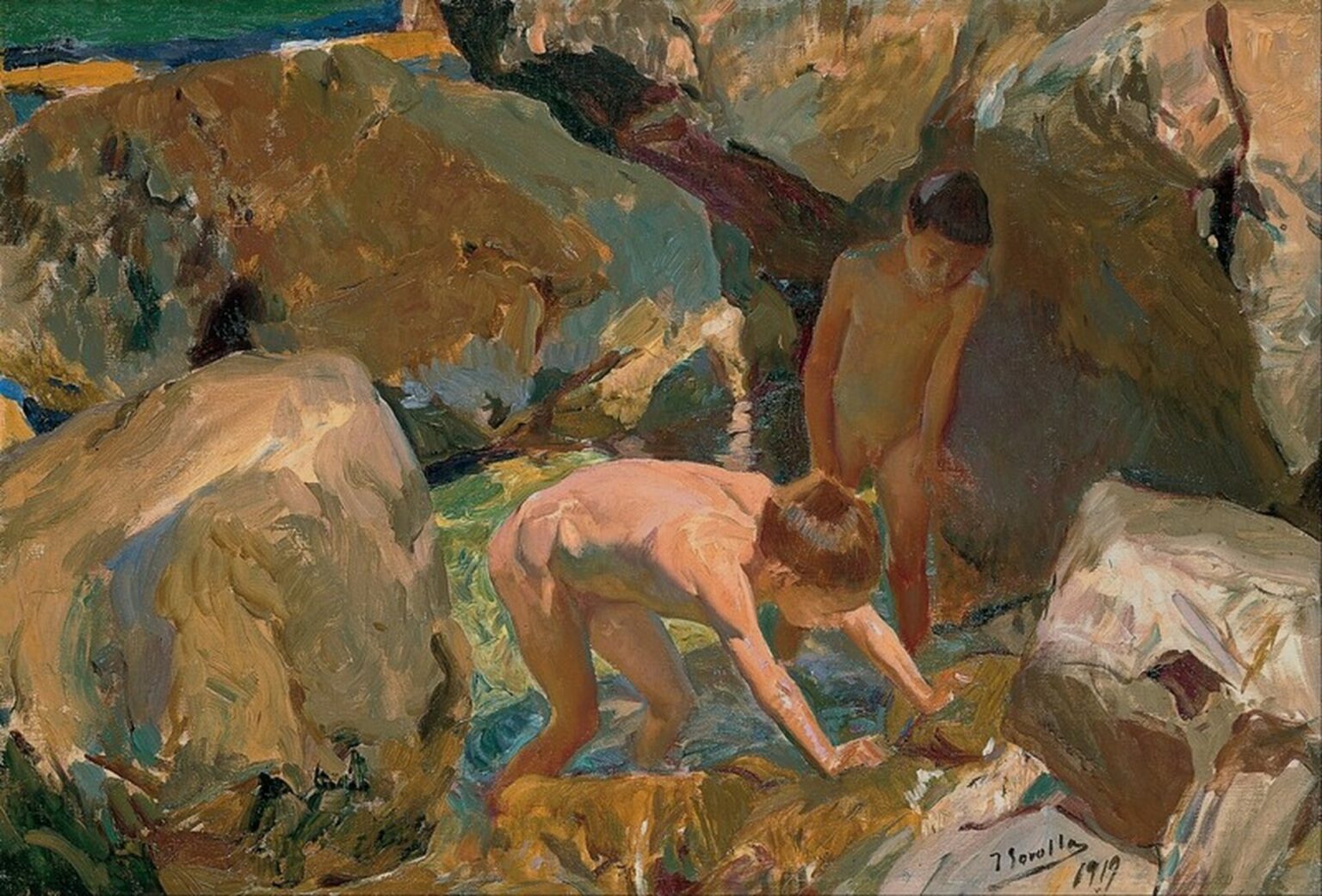 Sorolla Children Looking for Shellfish ( 1919)
