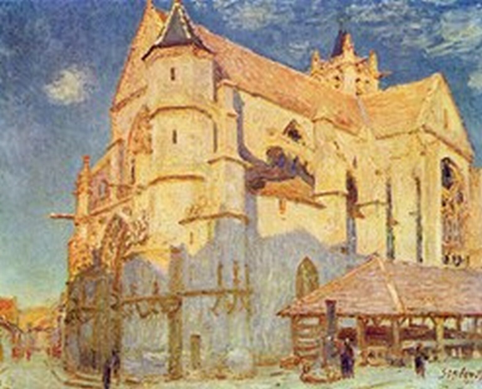 Sisley Church of Moret (1893)