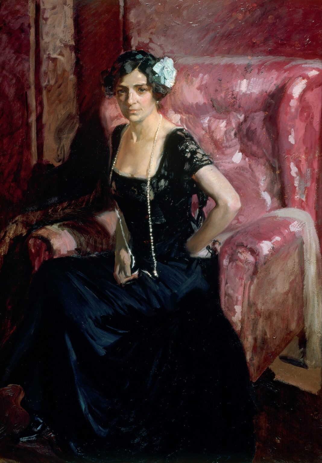 Sorolla Clotilde in an evening dress (1910)