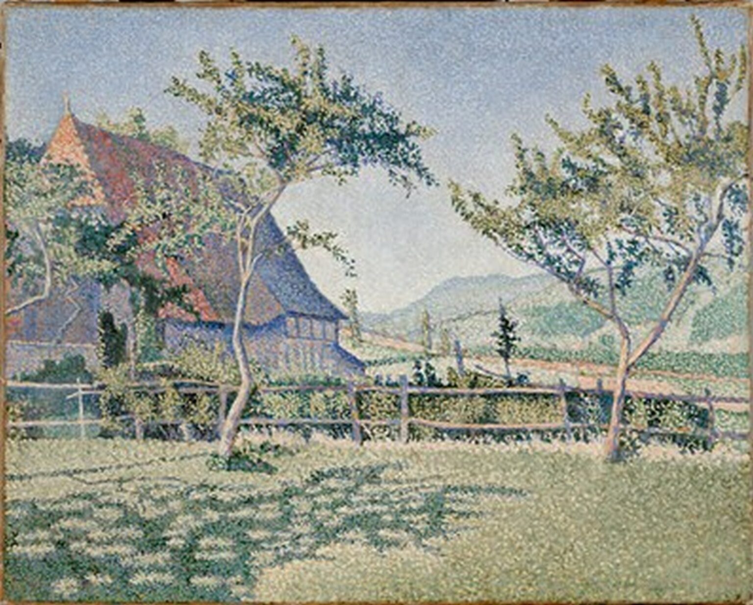 Signac Comblat le Chateau, Le Pré (1886)