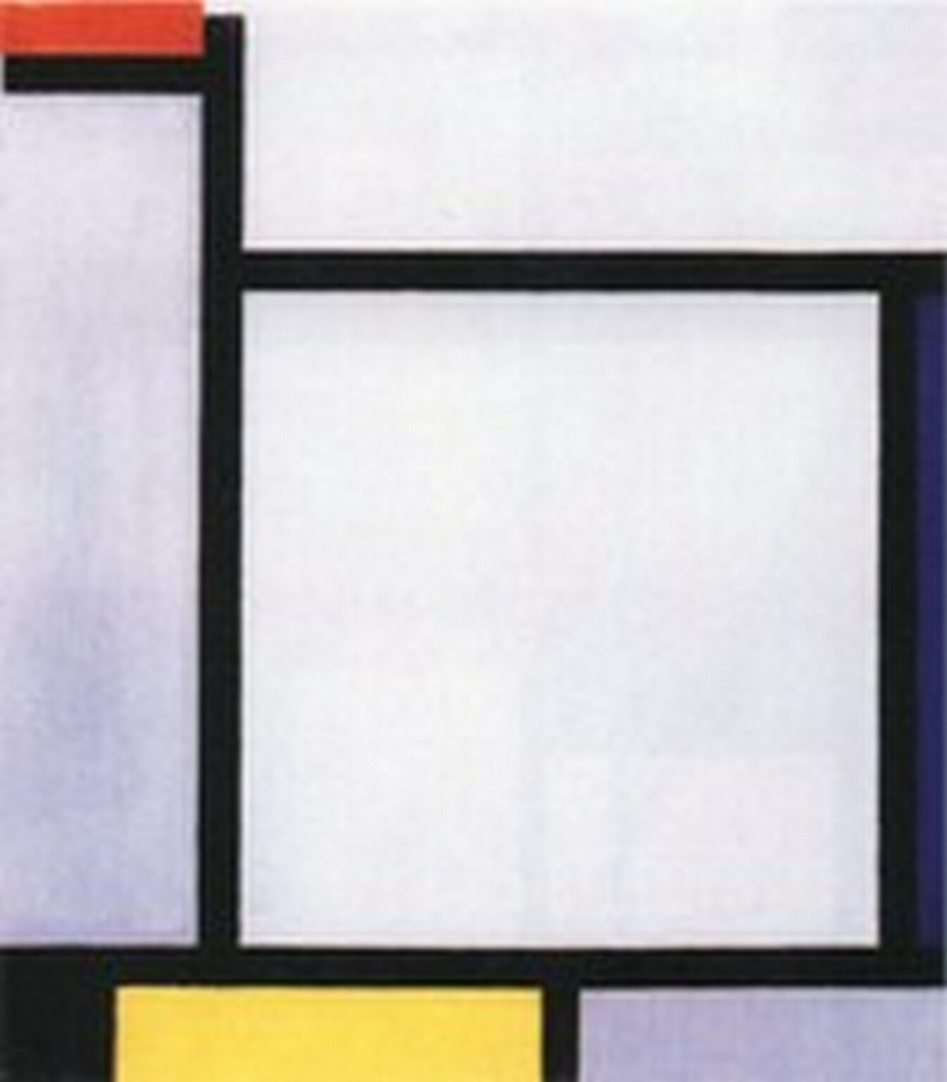 Mondrian Composition with Red, Blue, Black, Yellow and Gray (1921)
