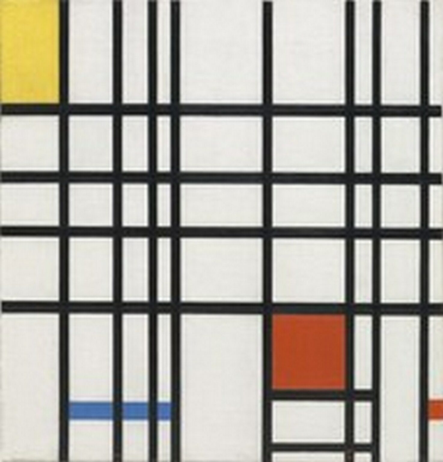 Mondrian Composition with Yellow, Blue and Red (1937-42)