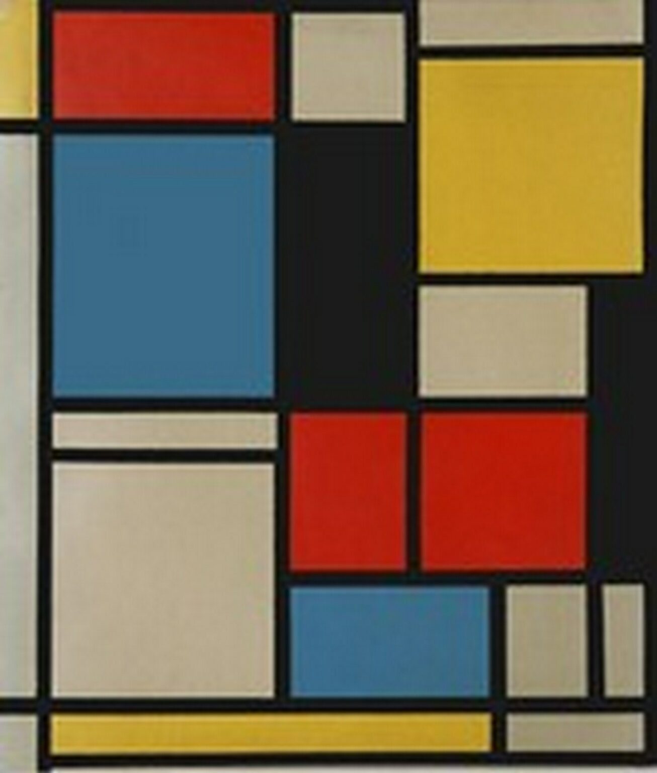 Mondrian Composition with Red, Yellow and Blue (1921)