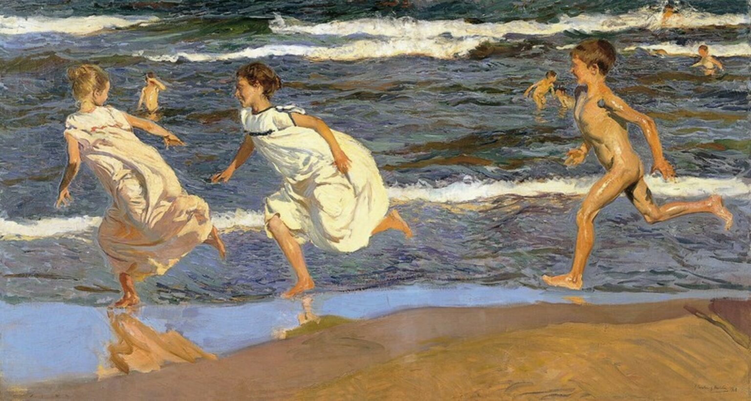 Sorolla Corriendo por la playa (1908)