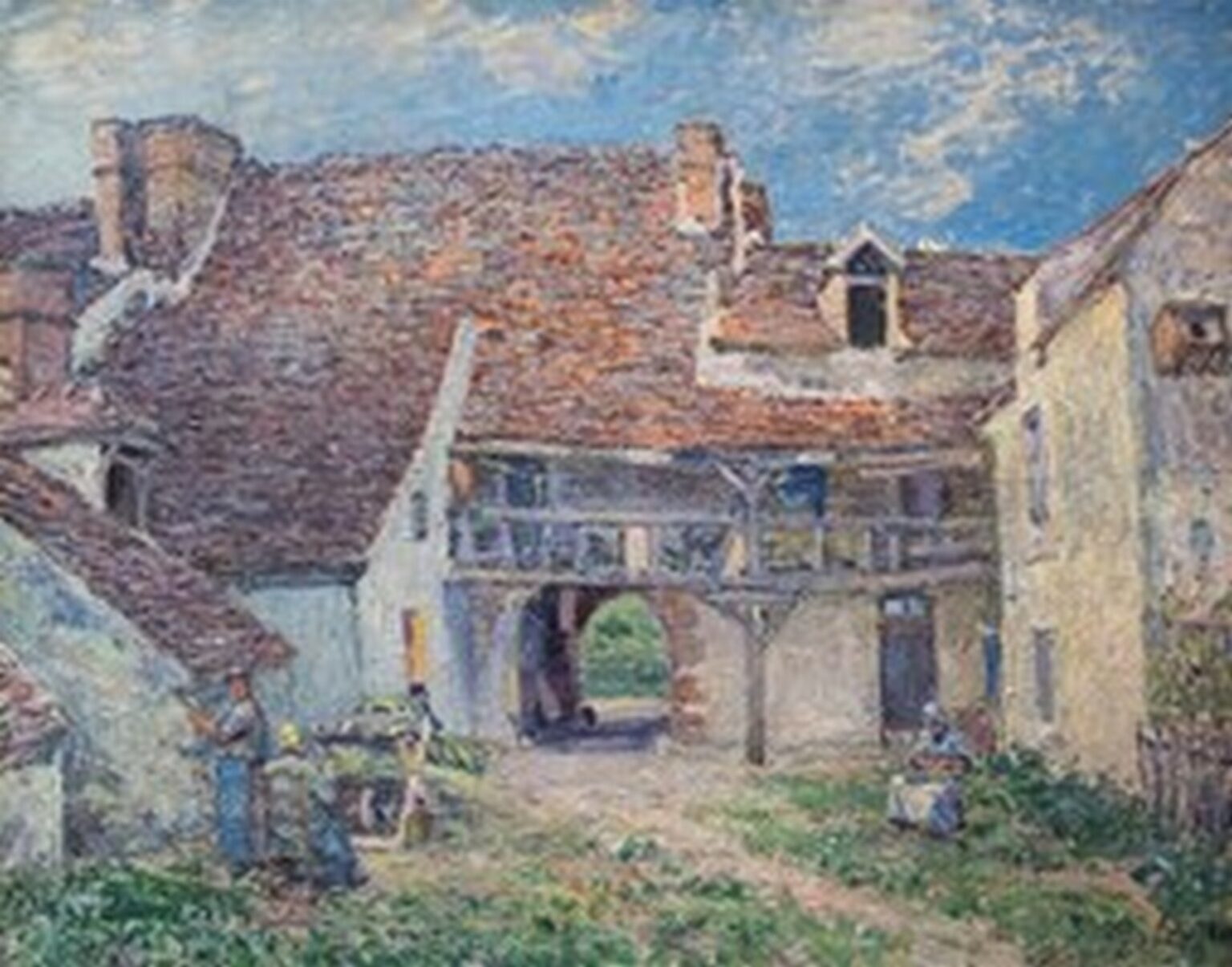 Sisley Cour de ferme à Saint-Mammès