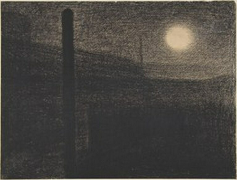 Seurat Courbevoie: Factories by Moonlight (1882-83)