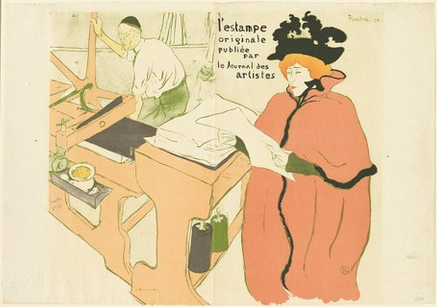 Toulouse-Lautrec Cover for "L'estampe originalle" (1893)