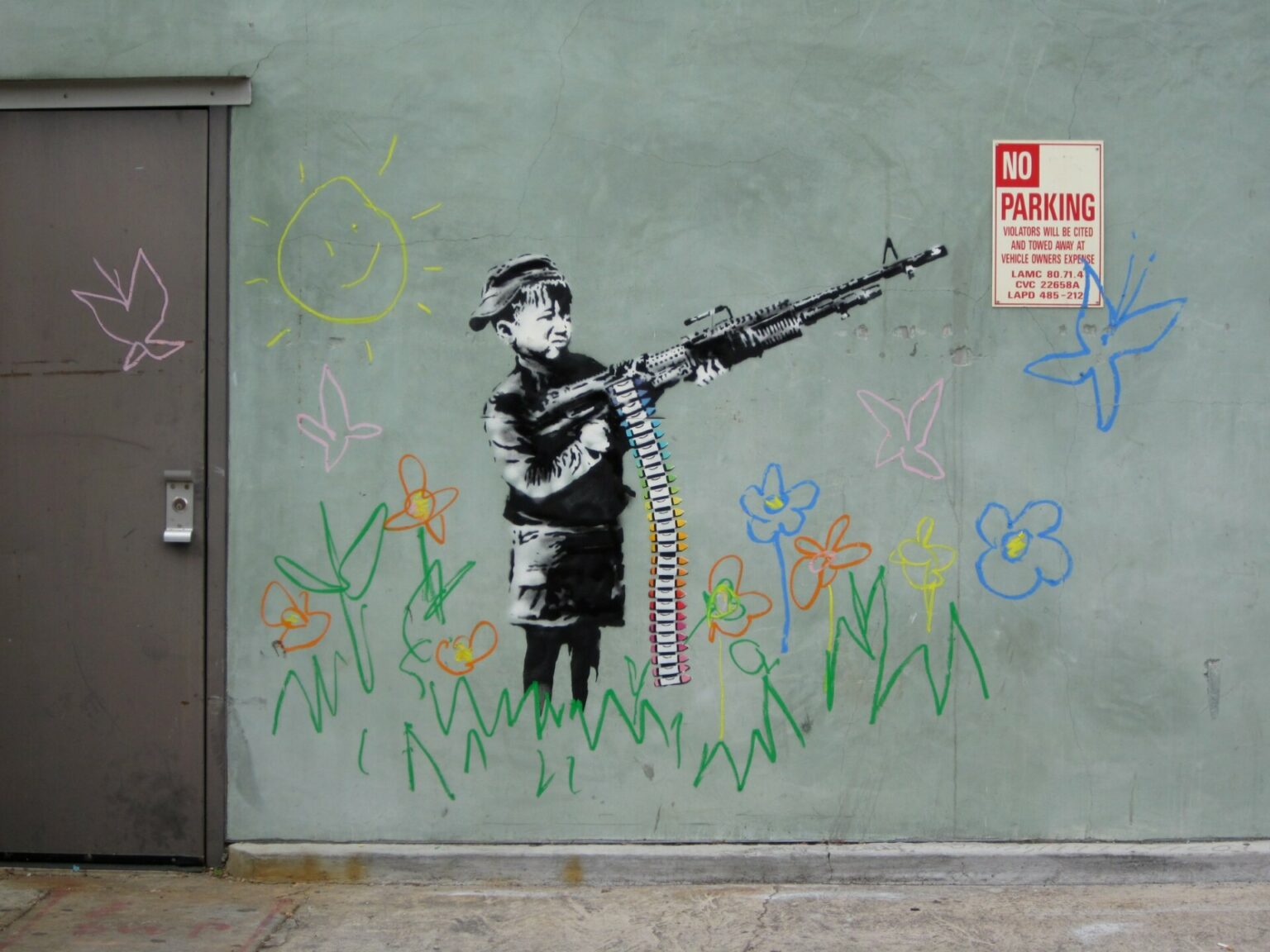 Banksy Crayola Shooter No Parking