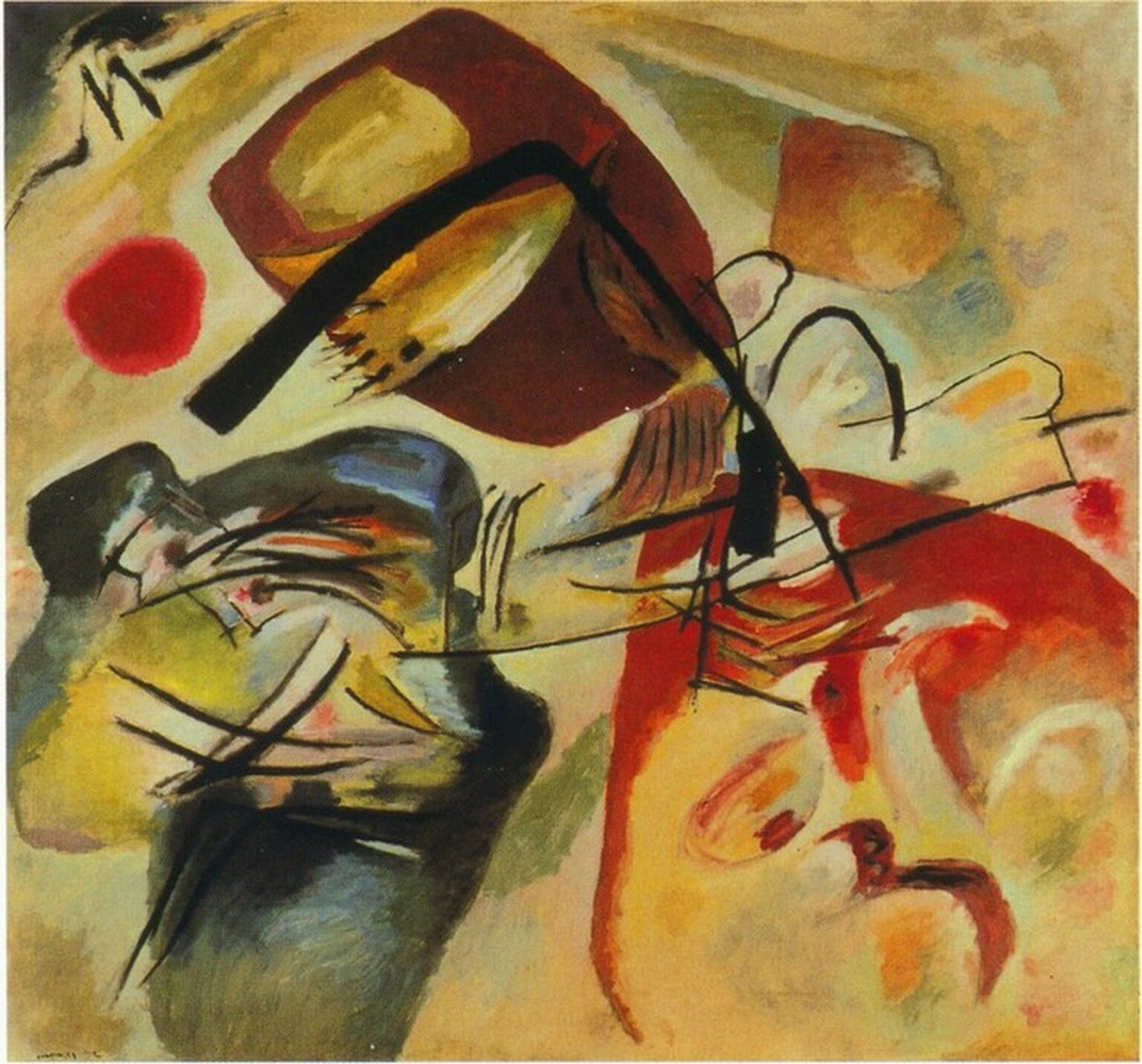 Kandinsky Cuadro con arco negro (1912)