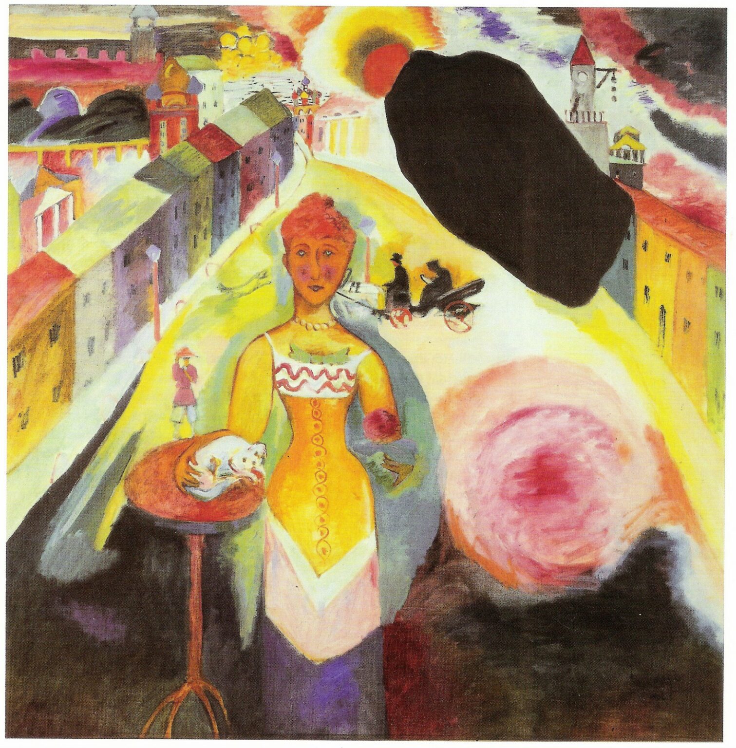 Kandinsky Dama en Moscú (1912)