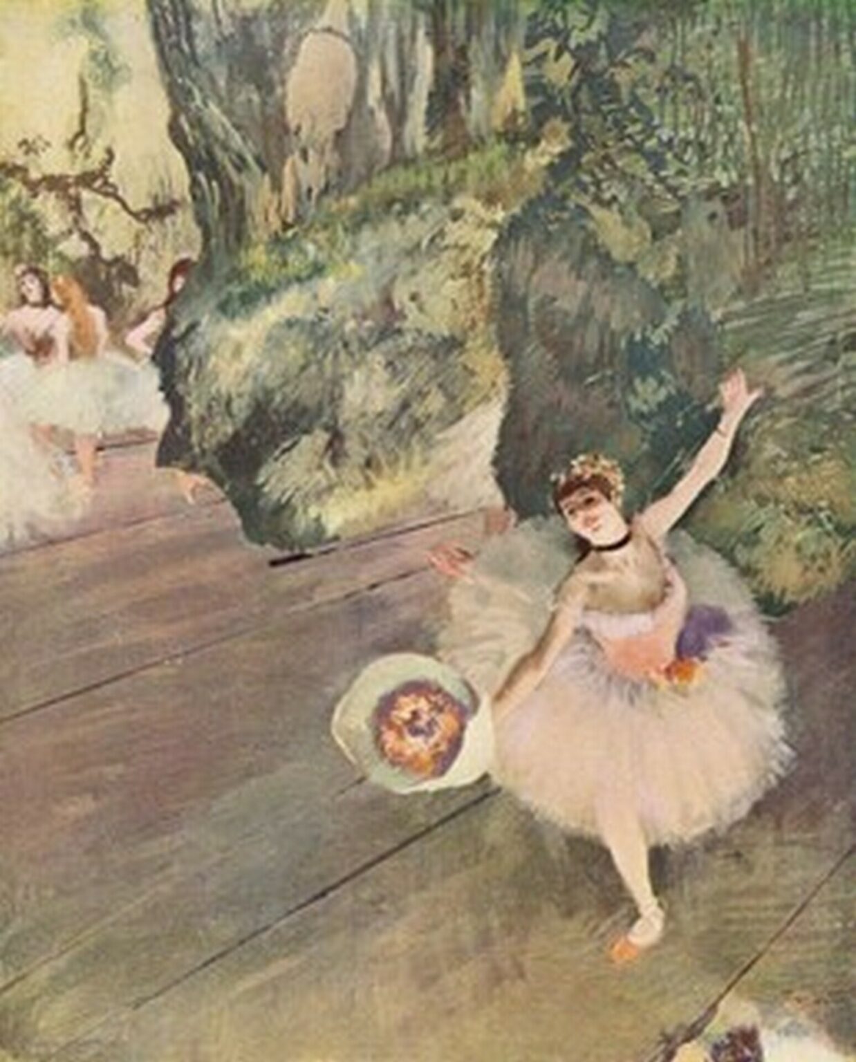 Degas Dancer with bouquet of flowers