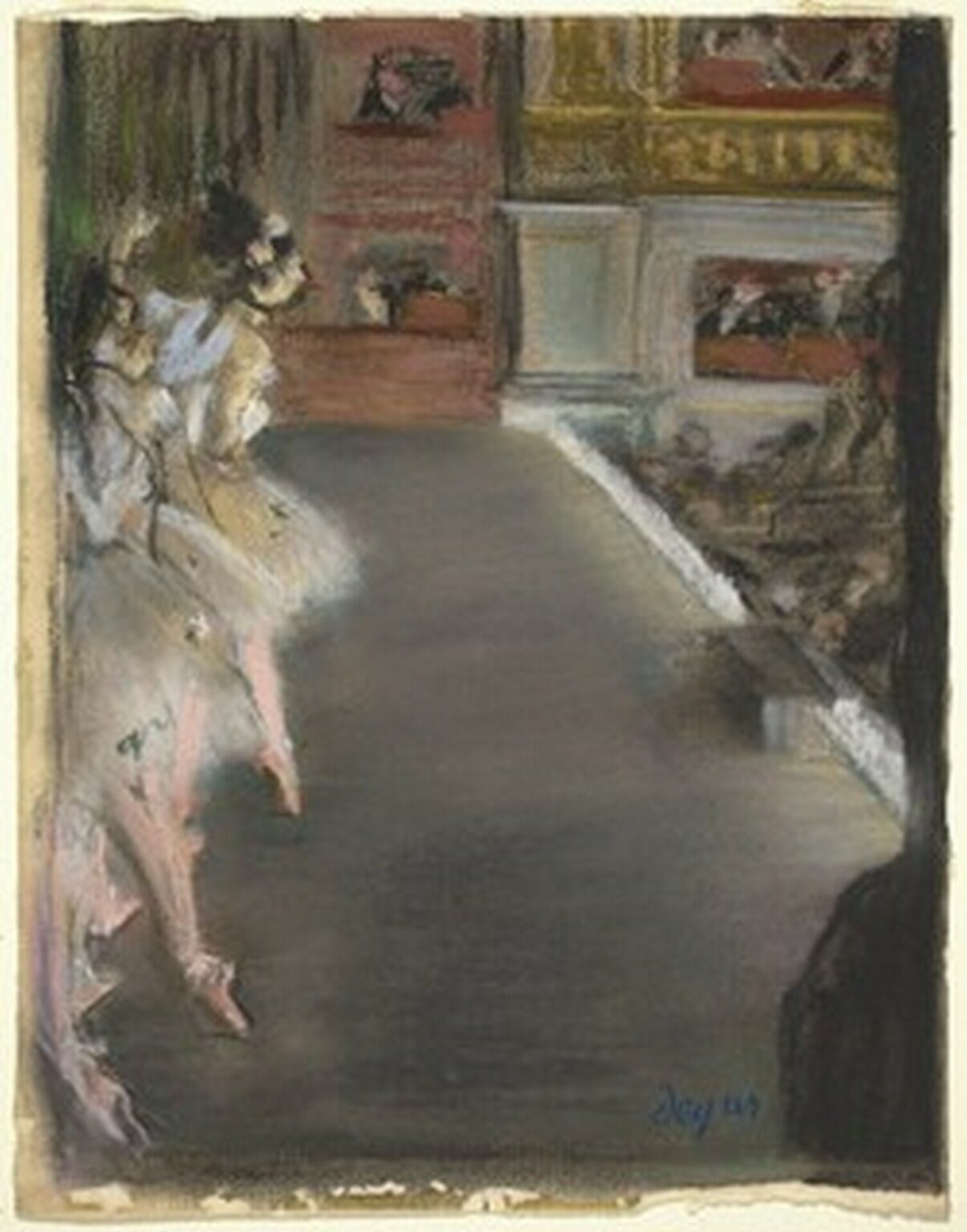 Degas Dancers at the Old Opera House (c.1877)