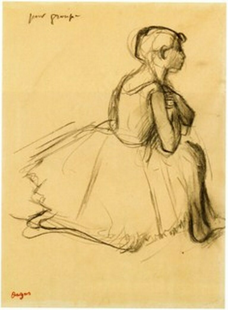 Degas Danseause vue de profil