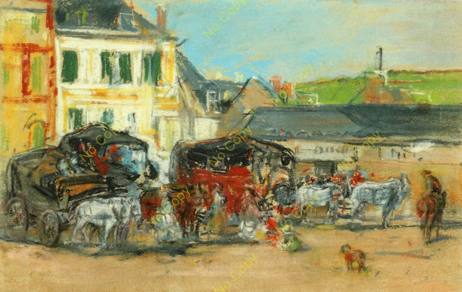 Boudin Départ des diligences