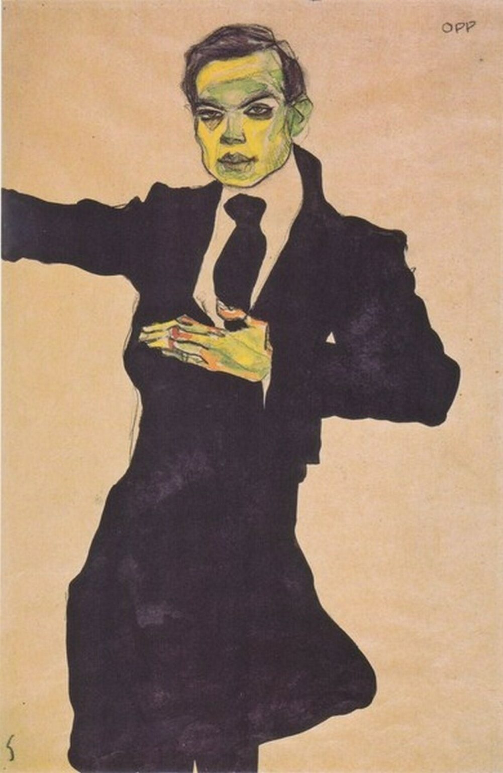 Schiele Der Maler Max Oppenheimer (1910)