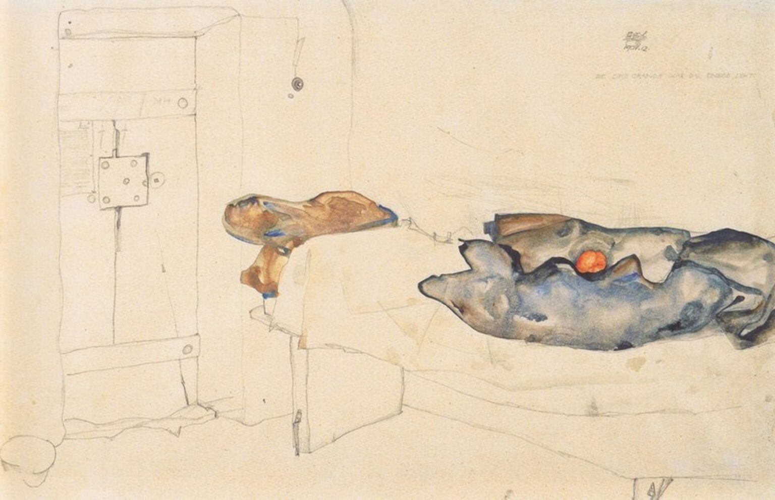 Schiele Die eine Orange war das einzige Licht 19-4-1912 (1912)